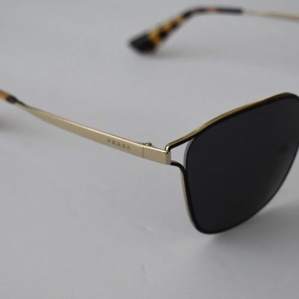 Authentic Prada Sunglasses | Black / Gold - Picture 6 of 11